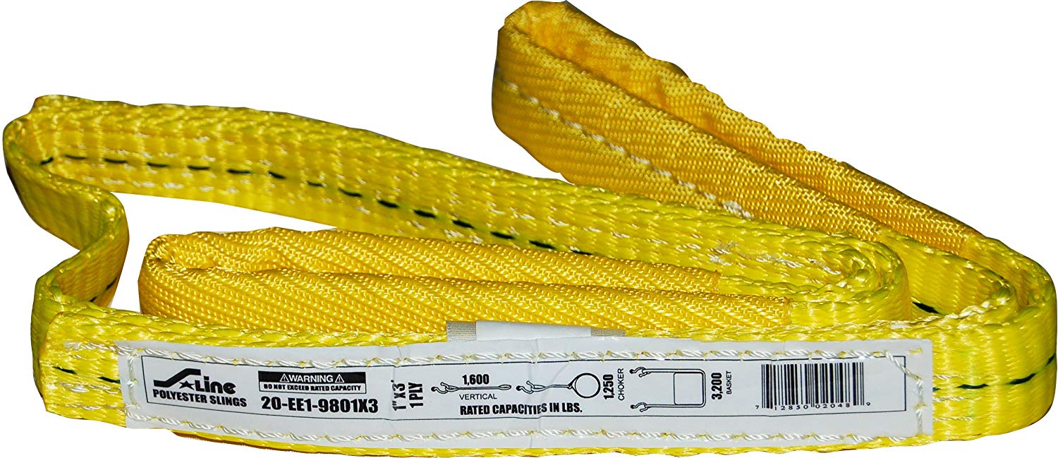 Ancra (880) 20-EE1-9801X3 1" X 3' EYE/EYE 1 PLY SLING