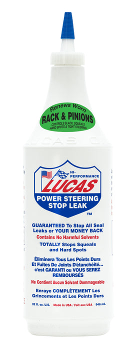 Lucas Oil (345) 20011 Power Steering Stop Leak, 1 Quart / 946 mL