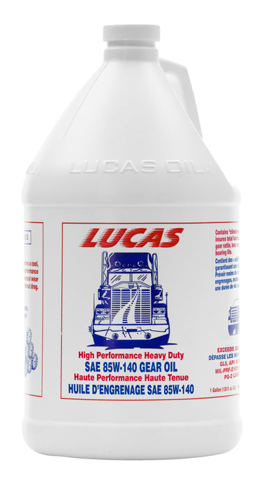 Lucas Oil 20045 SAE 85W-140 Heavy Duty Gear Oil, 1 Gallon / 3.786 L