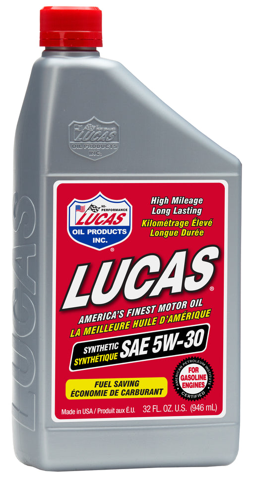 Lucas Oil 20049 Synthetic SAE 5W-30 Motor Oil, 1 Quart / 946 mL