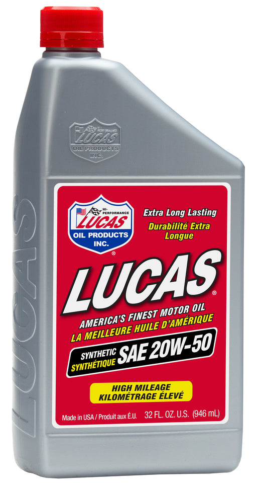 Lucas Oil 20054 Synthetic SAE 20w-50 Motor Oil, 1 Quart / 946 mL