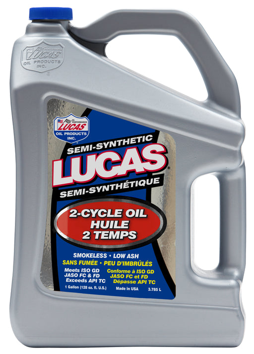 Lucas Oil 20115 Semi-Synthetic 2-Cycle Oil, 1 Gallon / 3.786 L