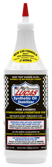 Lucas Oil 20130 Synthetic Heavy Duty Oil Stabilizer, 1 Quart / 946 mL