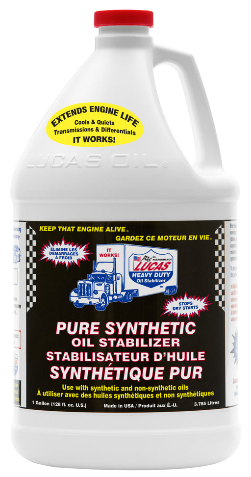 Lucas Oil 20131 Synthetic Heavy Duty Oil Stabilizer, 1 Gallon / 3.786 L