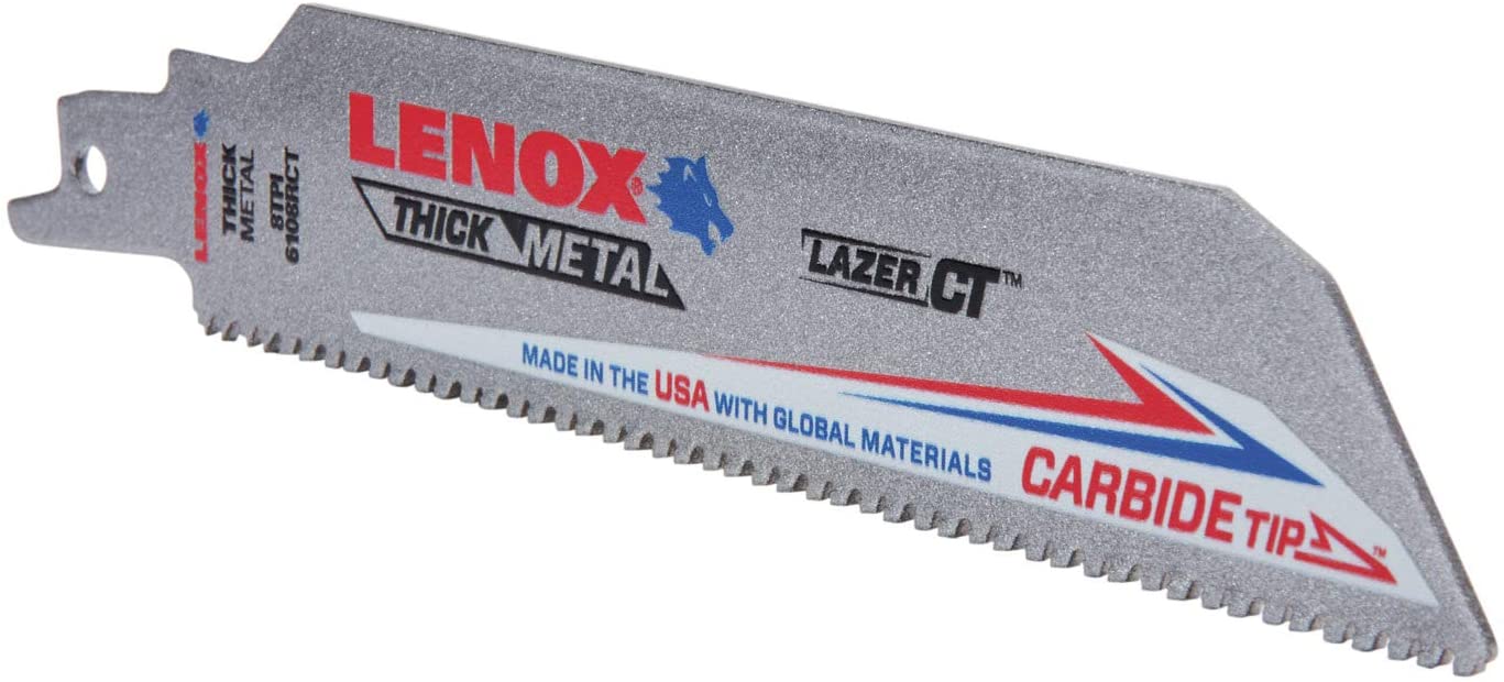 Lenox 2014220 6INX1IN 8TPI LAZER CARBIDE TIPPED EXTREME METAL RECIP 1 PK