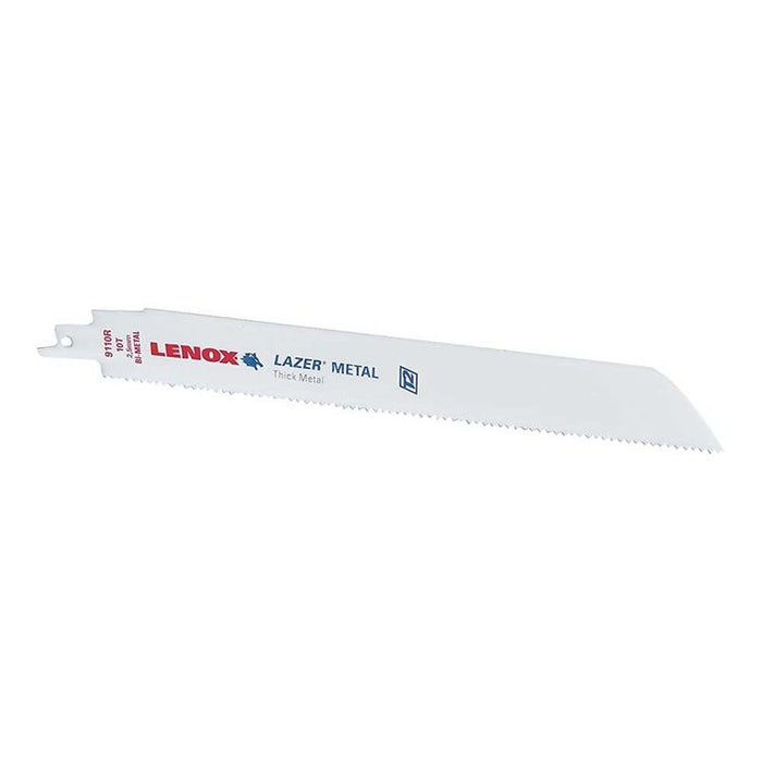 Lenox (135) 20177B9110R Lenox LAZER B9110R Bi-Metal Reciprocating Saw Blades, 9-inch, 10 TPI, 25/Pk (20177B9110R)