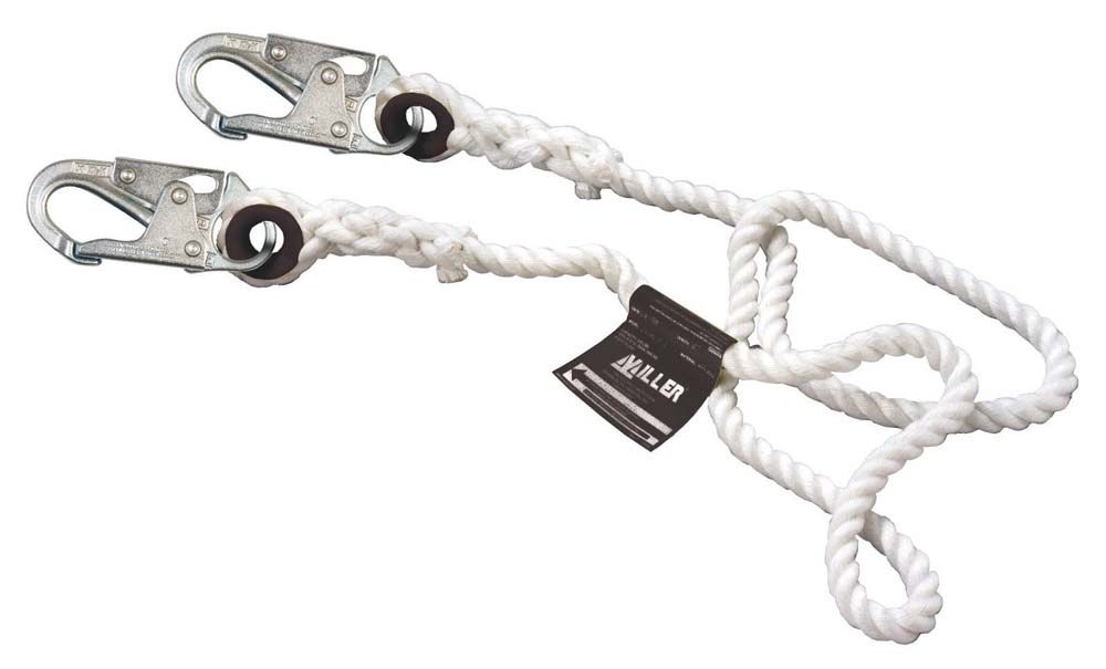 North Safety 201RLS-8/4FTWH ROPE LANYARD