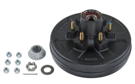 Lippert Components (744) 2024013262 Lippert 12" Brake Drum Hub Kit with Installed Bearings - 6 on 5-1/2", 1/2" Studs, 6,000-lb. Axles No.2024013262