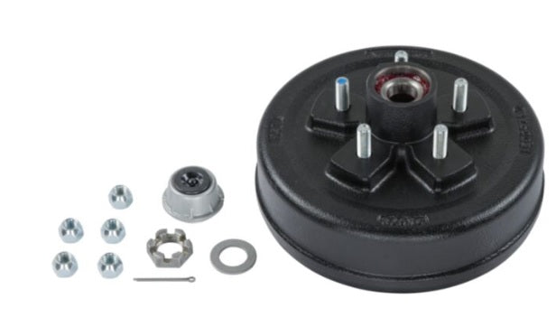 Lippert Components (744) 2024013264 Lippert 10" Brake Drum Hub Kit with Installed Bearings - 5 on 4-1/2", 1/2" Studs, 3,500-lb. Axles No.2024013264
