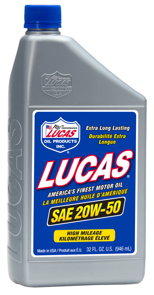 Lucas Oil 20252 SAE 20W-50 Plus Racing Oil, 1 Quart / 946 mL