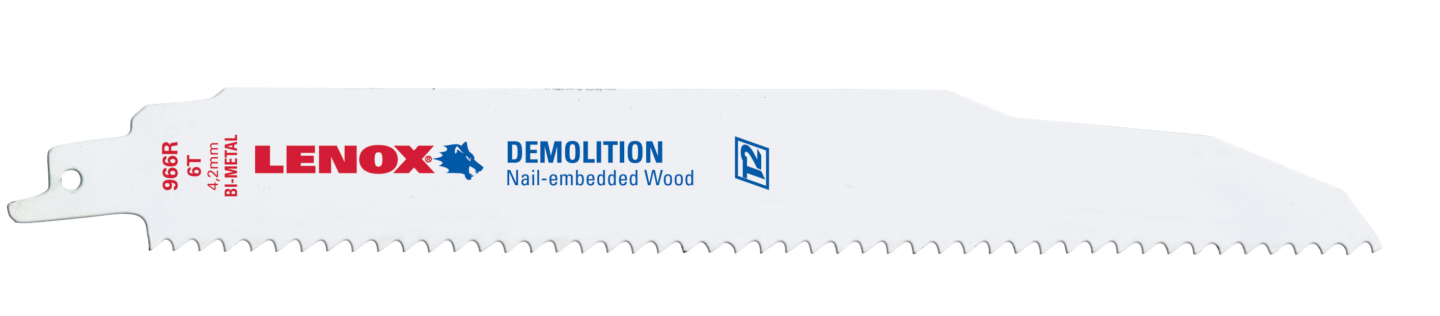 Lenox 20371966R5 Lenox Demolition 966R5 Bi-Metal Reciprocating Saw Blades, 9-inch, 6 TPI, 5/Pk (20371966R5)