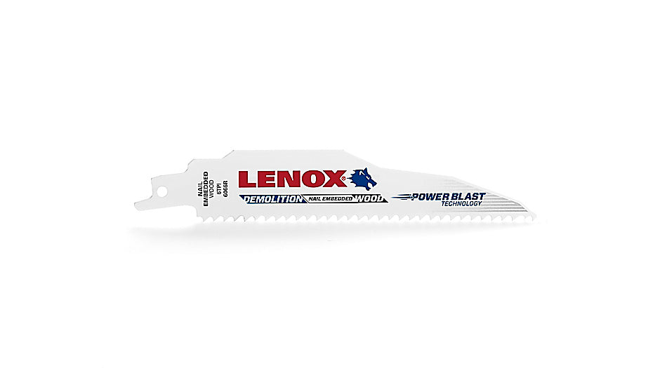 Lenox (135) 20373106R5 Lenox Demolition 106R5 Bi-Metal Reciprocating Saw Blades, 12-inch, 6 TPI, 5/Pk (20373106R5)