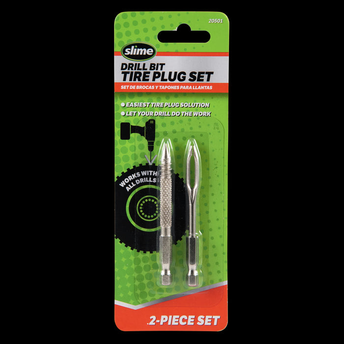 Permatex (610) 20501-2 Slime Drill Bit Tire Plug 2-Piece Kit