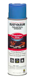 Rust-Oleum (210) 205176 Rust-Oleum INDUSTRIAL CHOICE M1800 System Water- Based Precision Line Marking Paint 17 oz- FLUORESCENT BLUE
