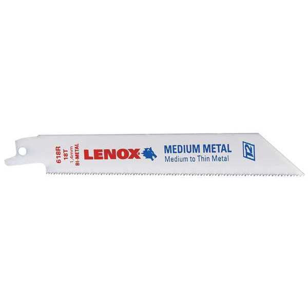 Lenox (135) 20566618R Lenox 618R Metal-Cutting Reciprocating Saw Blades, 6-inch, 18 TPI, 5/Pk (20566618R)