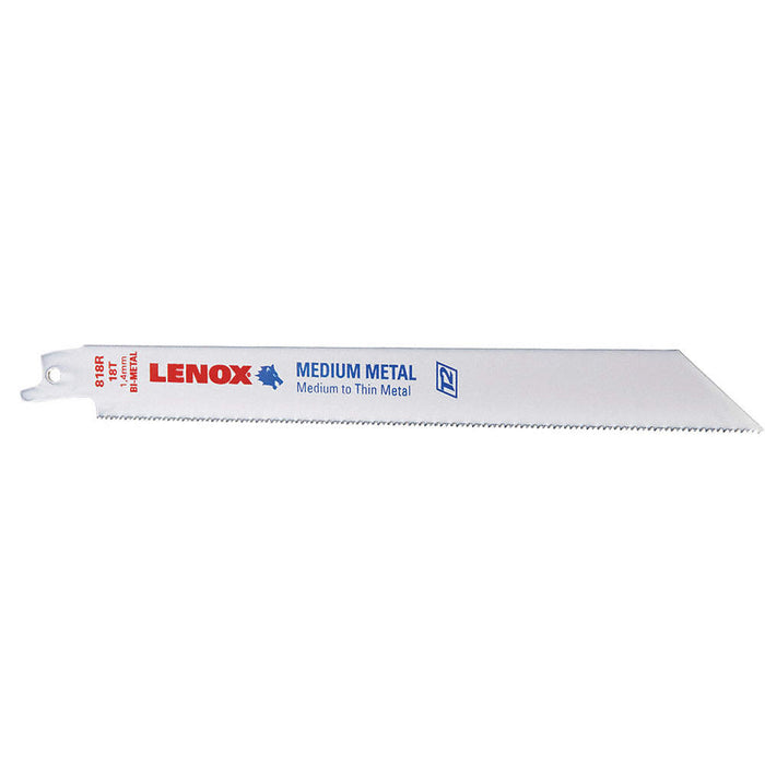 Lenox (135) 20578818R Lenox 818R Metal-Cutting Reciprocating Saw Blades, 8-inch, 18 TPI, 5/Pk (20578818R)