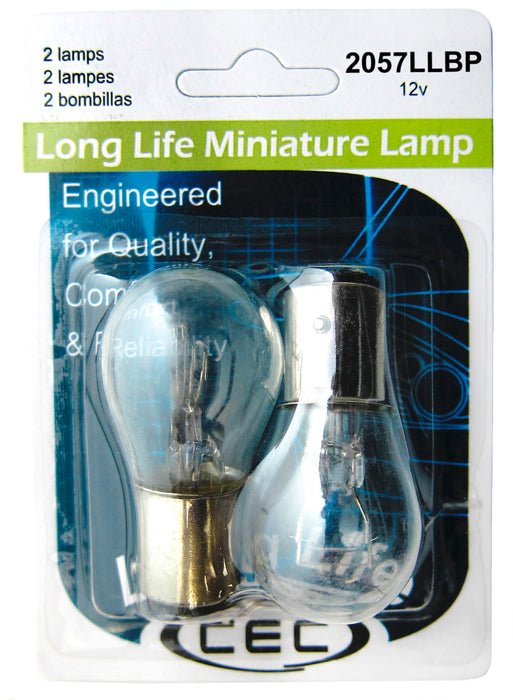 CEC Industries (568) 2057LL S-8 DC INDEX BAY15D 12.8/14V 2.1/.48A 32/2CP LONG LIFE