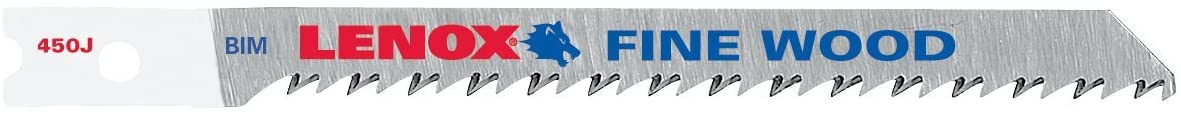 Lenox (135) 20648F450J Lenox BI-METAL Jig Saw Blades 4" x 5/16" 10 TPI, 5 Pack