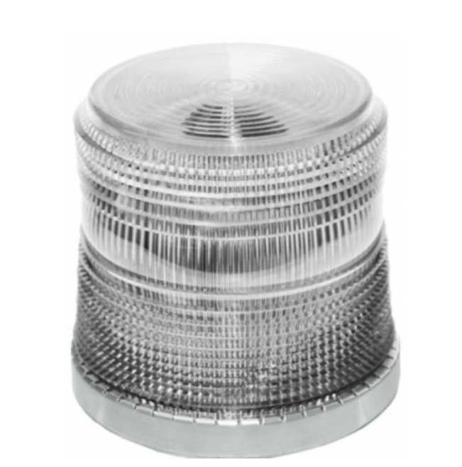 SWS Canada (581) 20716 LOW PROFILE BEACON CLEAR AMBER – PERMANENT MOUNT