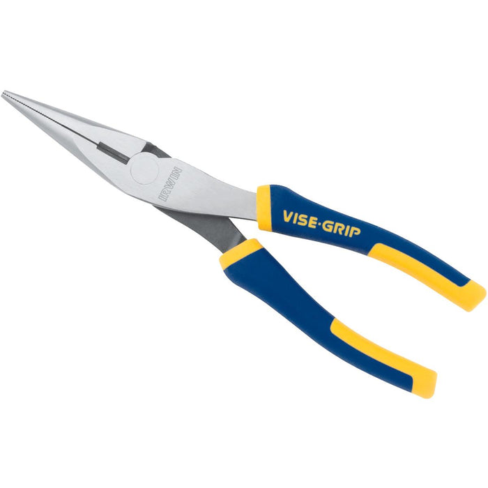 Irwin (928) 2078218 IRWIN VISE-GRIP Long Nose Pliers with Wire Cutter, 8", 2078218