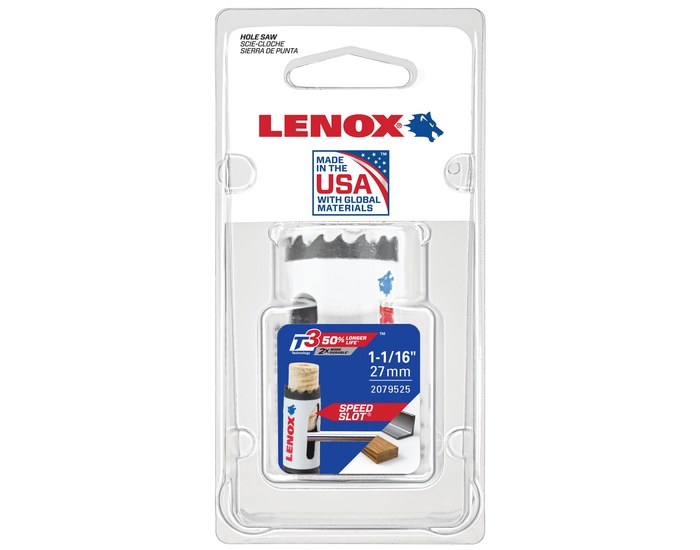 Lenox (135) 2079525 1-1/16IN BI-METAL SPEED SLOT CLAM SHELL HOLE SAW