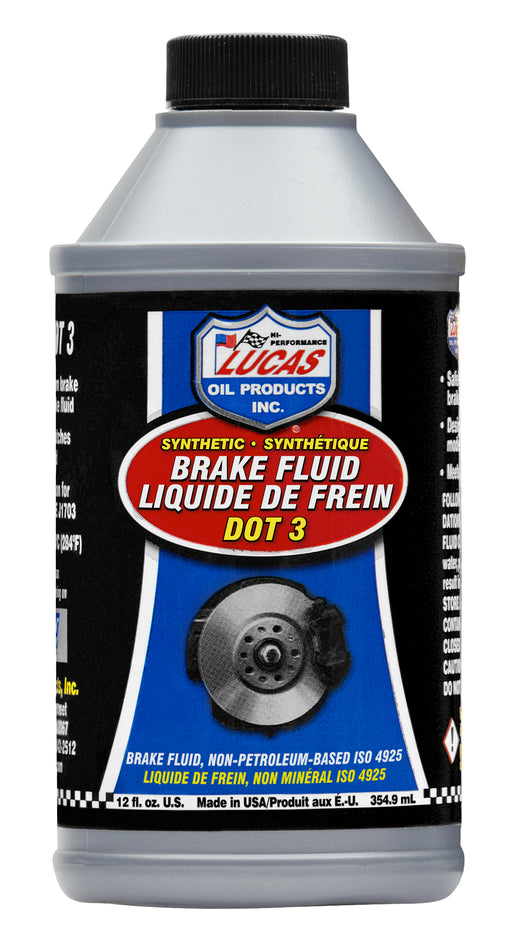 Lucas Oil 20825 Synthetic Brake Fluid DOT 3, 12 Ounce / 355 mL