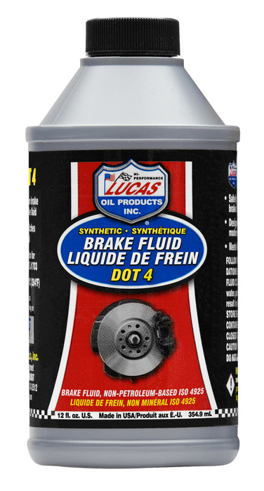 Lucas Oil (345) 20827 Synthetic Brake Fluid DOT 4, 12 Ounce / 355 mL