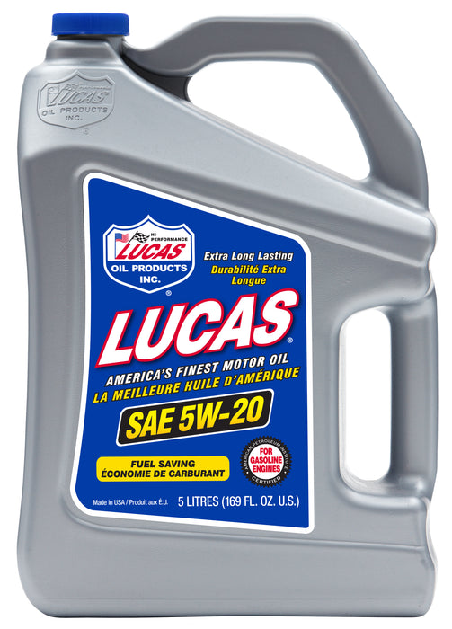 Lucas Oil (345) 20832 SAE 5W-20 Motor Oil, 1.32 Gallon / 5 L