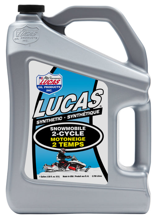 Lucas Oil (345) 20847 Synthetic Snowmobile 2-Cycle Oil, 1 Gallon / 3.786 L