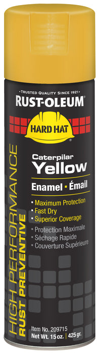 Rust-Oleum 209715 Rust-Oleum HIGH PERFORMANCE V2100 System Enamel Spray Paint 15 oz- CAT YELLOW (CATERPILLAR)