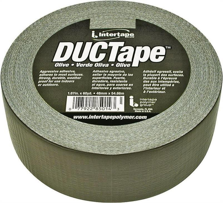 Cantech 20C-OD2 Duct Tape, 60 yd L, 1.88 in W, Polyethylene-Coated Cloth Backing. Colour: Olive Drab