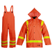 Viking 2110FR-XXL Viking Open Road Orange Flame Retardant 3-Piece Suit- FR Treated PVC/POLY