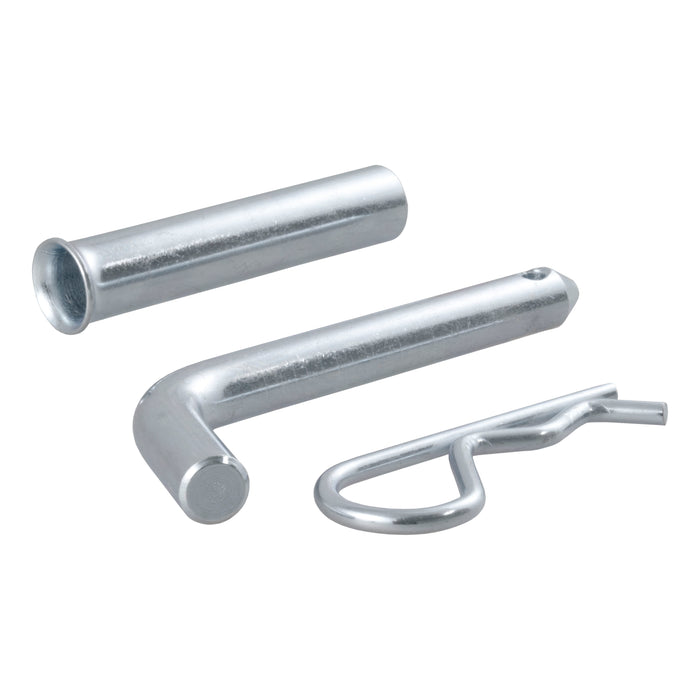 Curt 21502 1/2" Hitch Pin with 5/8" Adapter (1-1/4" or 2" Receiver, Zinc, Packaged)