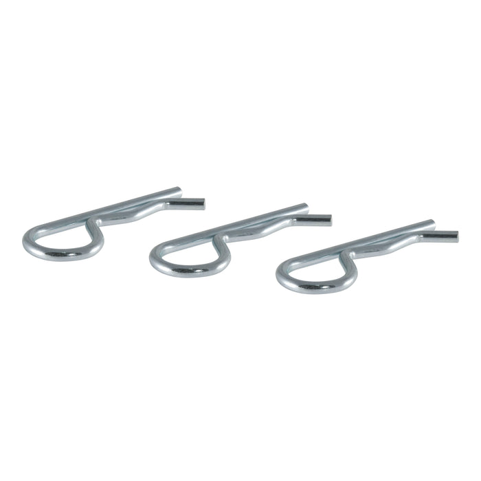 Curt 21602 Hitch Clips (Fits 1/2" or 5/8" Pin, Zinc, 3-Pack)