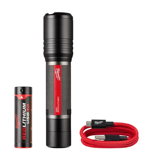 Milwaukee 2162-21 REDLITHIUM™ USB 2,000L Slide Focus Flashlight