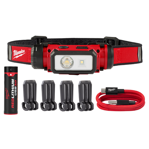 Milwaukee 2163-21 REDLITHIUM™ USB Hard Hat Headlamp