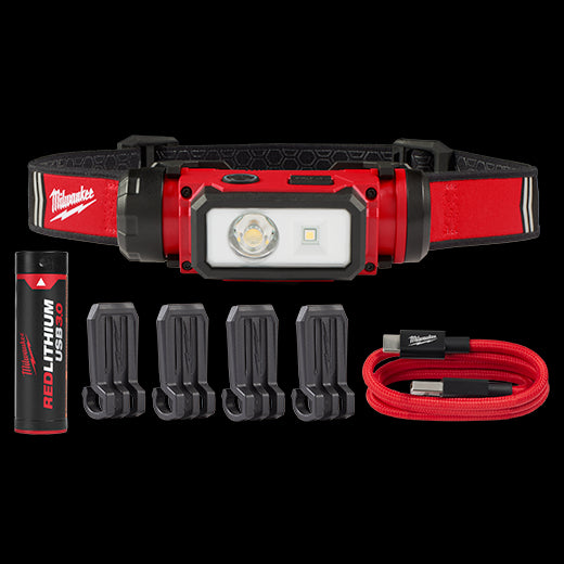 Milwaukee (366) 2163-21 REDLITHIUM™ USB Hard Hat Headlamp