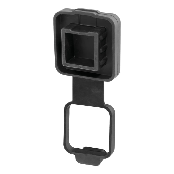 Curt (167) 21728 2" Rubber Hitch Tube Cover with 4-Way Flat Holder (Packaged)