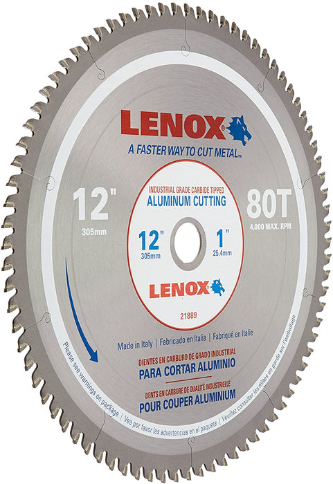 Lenox 21889AL120080CT 21889AL120080CT - CIRCULAR SAW AL120080CT 12"X80 ALUMINUM