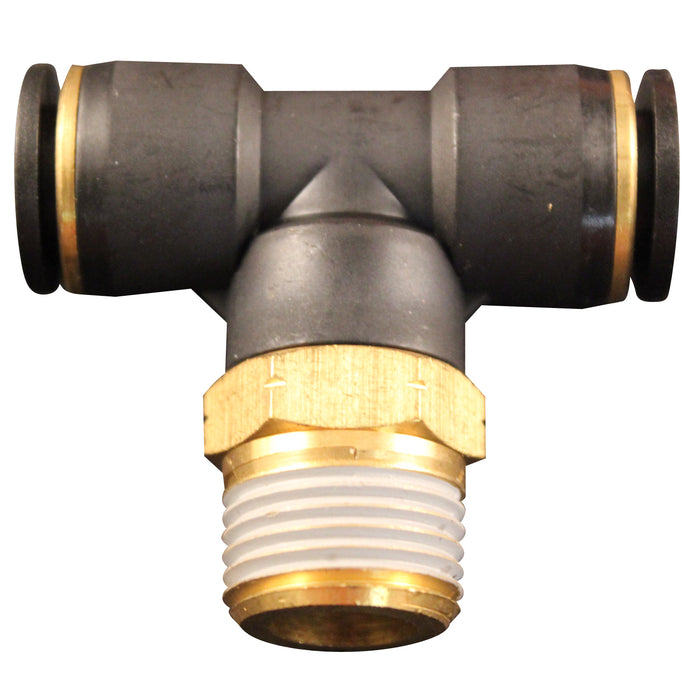 Milton (625) 2204-1 Milton 2204-1 1/8" MNPT 1/4" OD Push to Connect Swivel Branch Tee