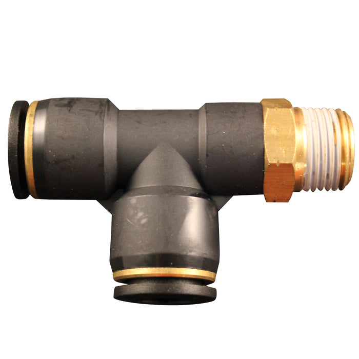 Milton 2205-1 Milton 2205-1 1/8" MNPT 1/4" OD Push to Connect Swivel Run Tee