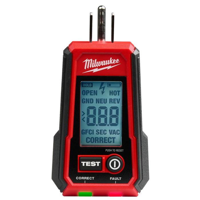 Milwaukee (366) 2224-20 Digital Gfci Receptacle Tester