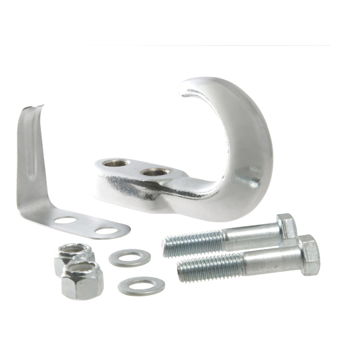 Curt (167) 22401 Tow Hook with Hardware (10,000 lbs., Chrome)