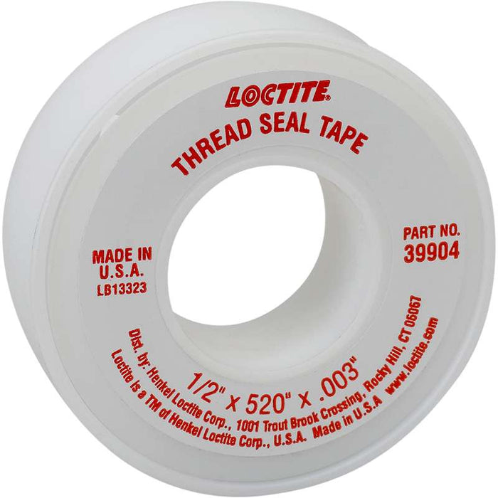Loctite 226665 (39904) TEFLON TAPE WITH PTFE THREAD SEALING TAPE 1 2IN X 520IN X 003IN.