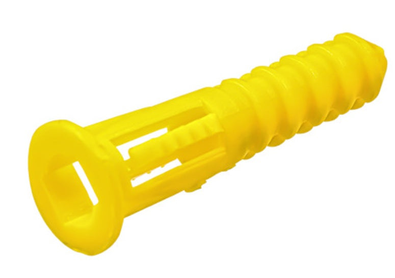 H. Paulin (680) 227-610 Paulin #8-#12 x 1-1/4" Plastic Wall Plugs Plastic 100Pcs