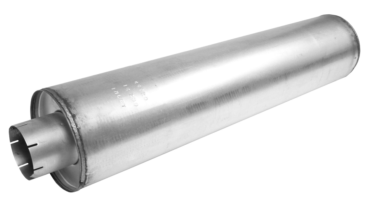 Walker 22920 Walker Heavy Duty Muffler. Replacement, 5.0 in. Inlet/5.0 in. Outlet, 51.0 in. Length, Steel, Aluminized
