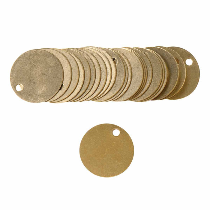 Brady (458) 23210 Blank Brass Tags, Pack of 25