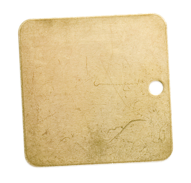 Brady (458) 23212 Blank Brass Tags, Pack of 25