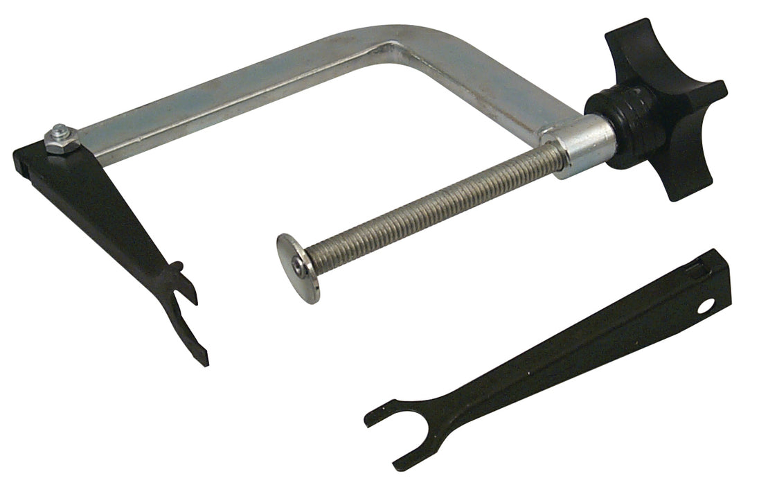 Lisle 23300 For Springs 3/4" to 1 1/16". Heavy-duty frame and screw for rigidity. Two jaw si