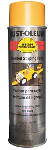 Rust-Oleum 2348838V High Performance 2300 System Inverted Striping Spray Paint, Yellow, 18 oz., Aerosol Can